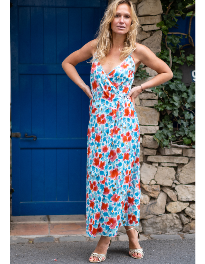 La robe d'été longue Léonie  - En cours de confection -10% - elleanor de provence, garde robe made in france